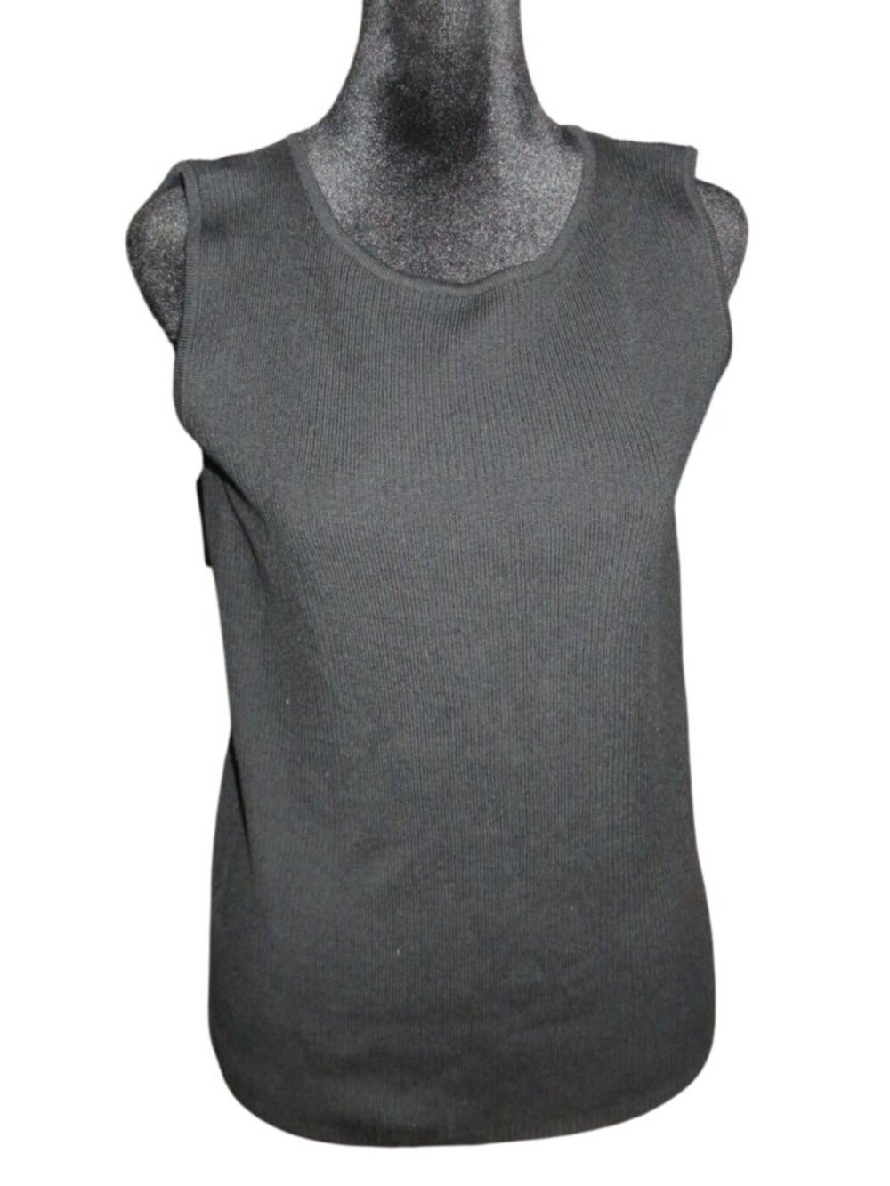 Linda Allard Ellen Tracy Extra Fine Merino Wool Sleeveless Top size Medium NWT